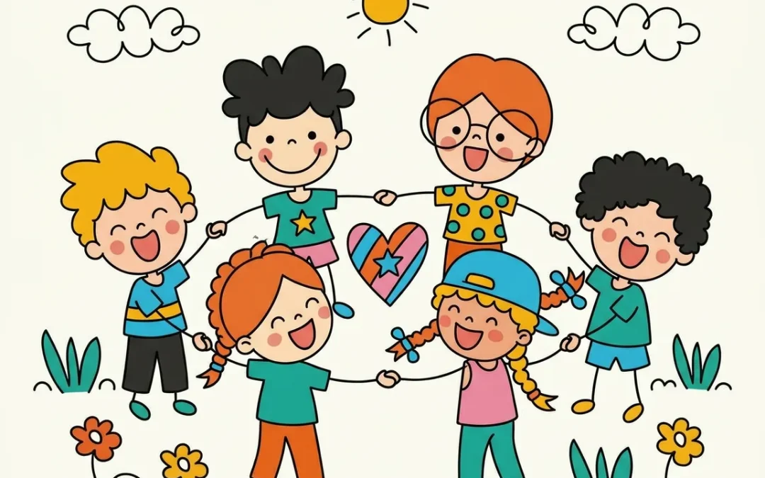 6 Kinder Ringelreihentanz